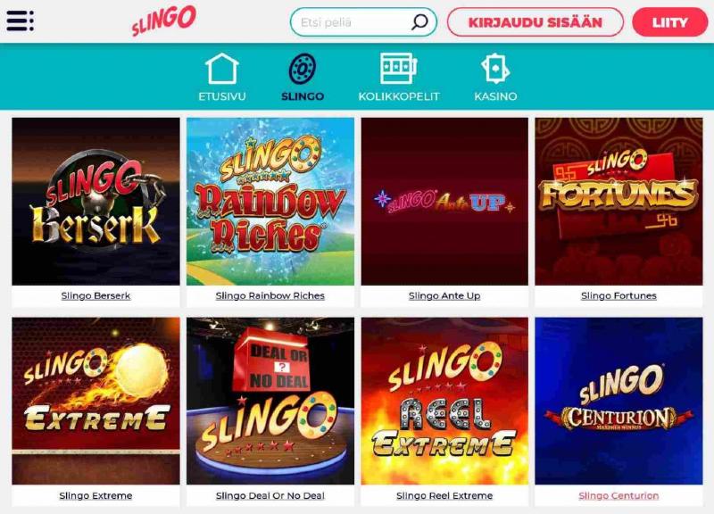 slingo casino slingo-pelit