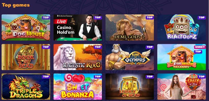 samosa casino pelivalikoima suositut pelit