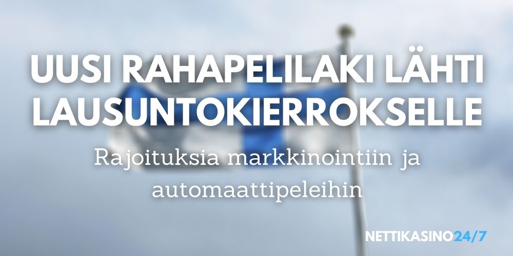 uusi rahapelilaki 2021 lausuntokierrokselle