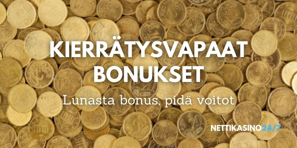 kierrätysvapaat bonukset pidä kaikki voitot itselläsi