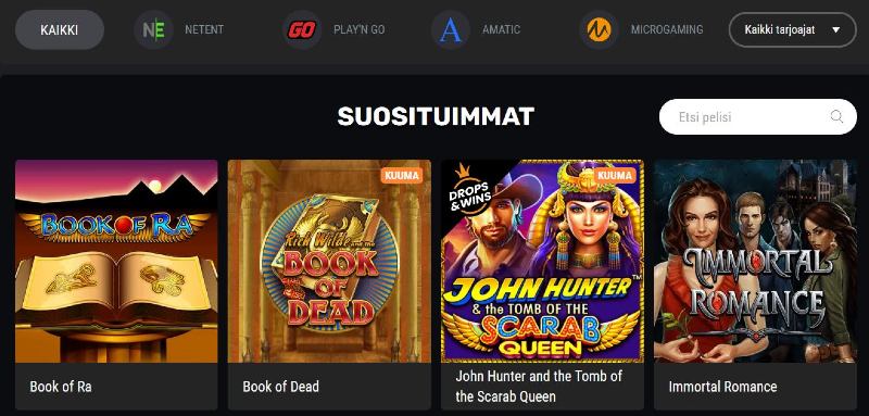 betamo casino suosituimmat pelit