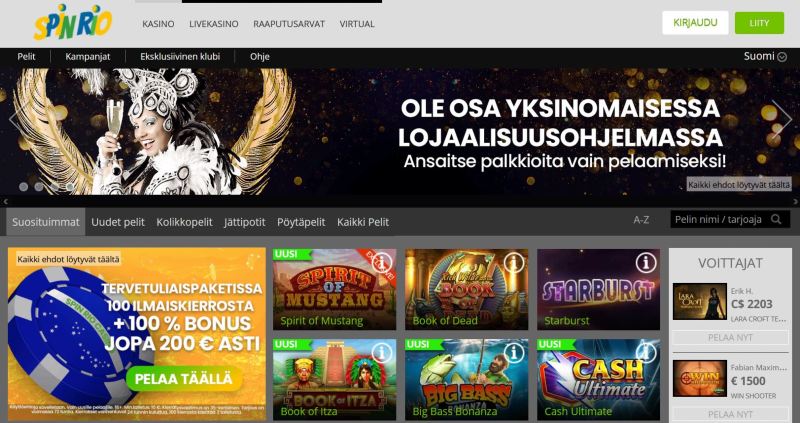 spin rio casino etusivu tervetuloa