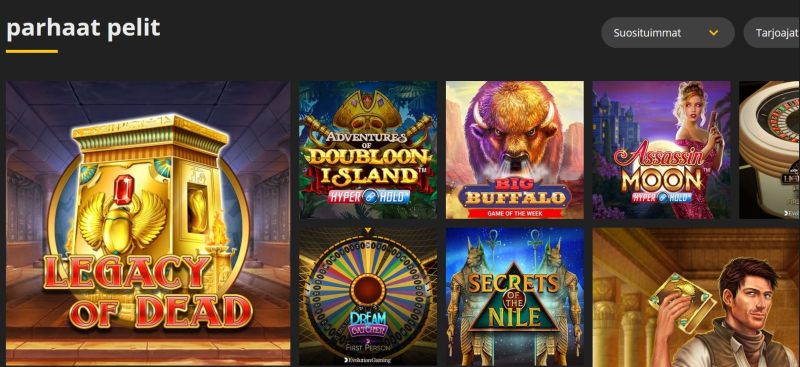 18bet casino pelivalikoima parhaat pelit