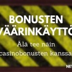 Casinobonusten väärinkäyttö