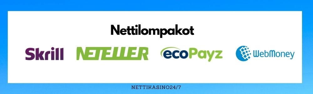 nettikasinoiden maksutavat, nettilompakot