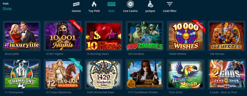 platincasino pelit kolikkopelejä