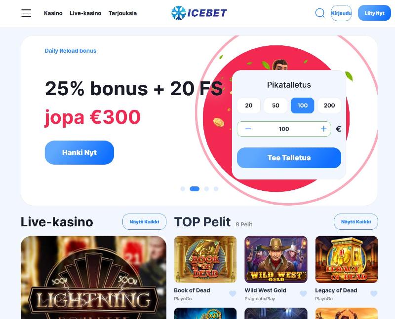 icebet casino suomi etusivu