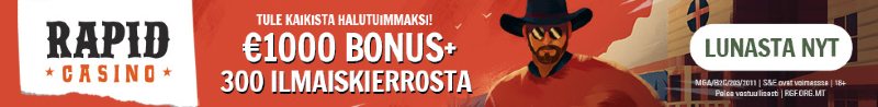 rapid casino bonus ja ilmaiskierroksia