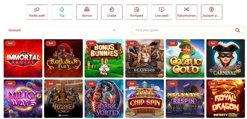 combo slots casino parhaat pelit