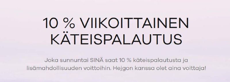 hejgo casino bonus cashback