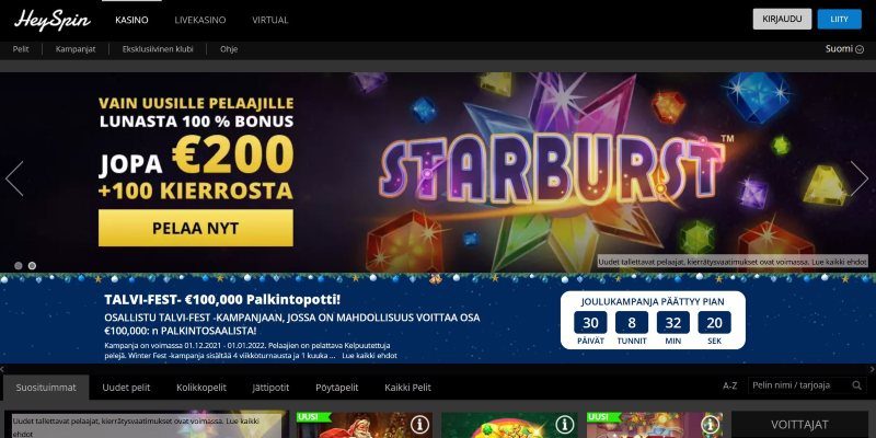 heyspin casino suomi etusivu