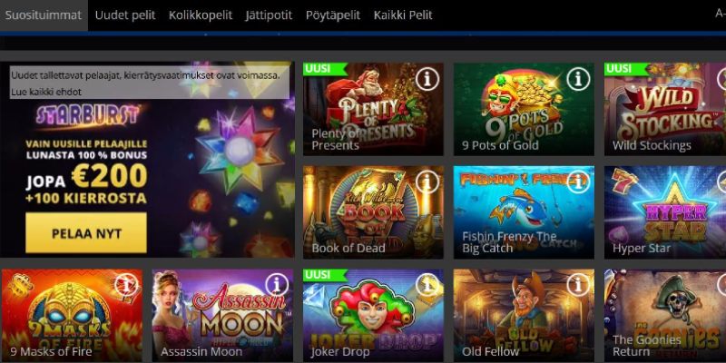 heyspin casino pelit