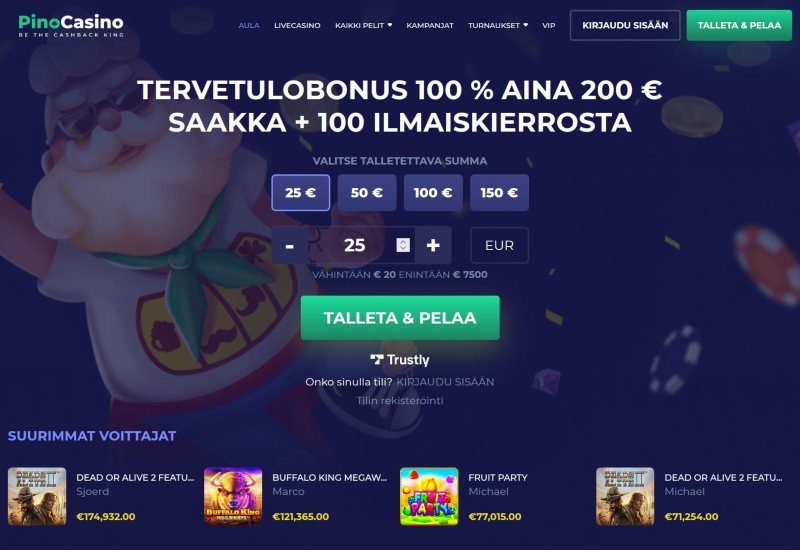 pino casino suomi etusivu