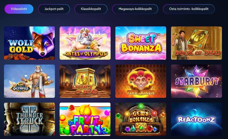 playerz casino pelivalikoima slotit