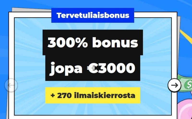 winstoria casino bonus suomi