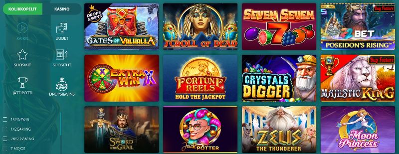 22bet casino pelivalikoimaa