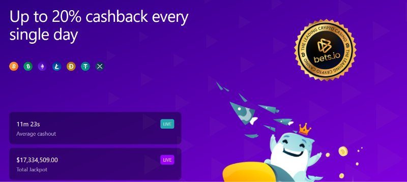 bets.io casino bonus cashback