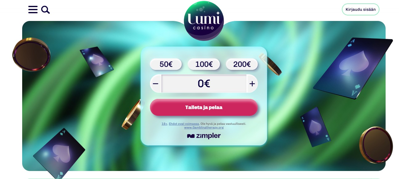 Lumi Casino Zimpler-talletukset