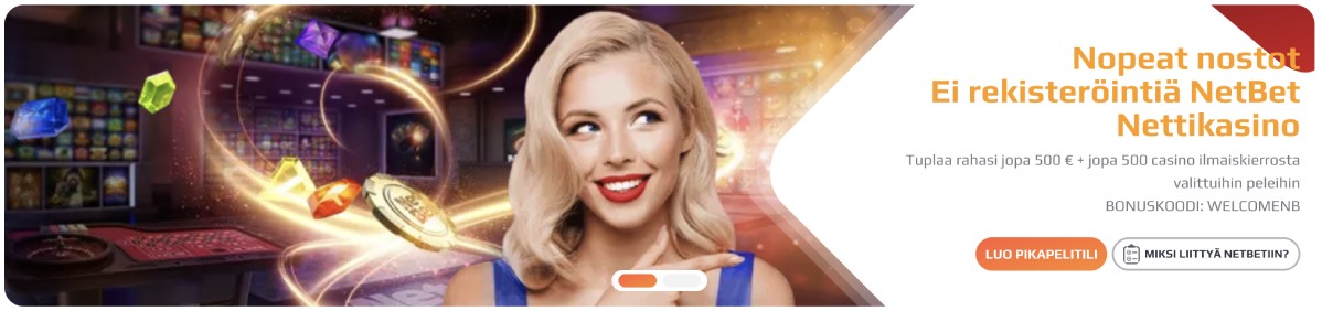 Netbet Casino tervetuliaisbonus