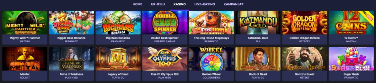 FoggyBet Casino kolikkopelit