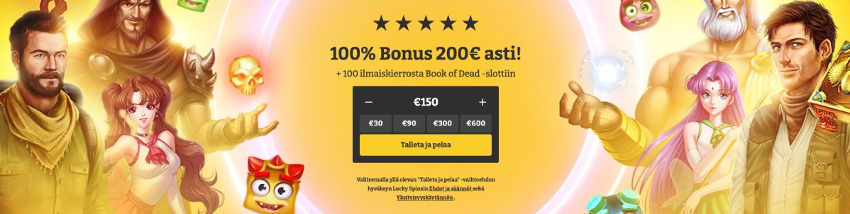 Lucky Spins Casino tervetuliaisbonus