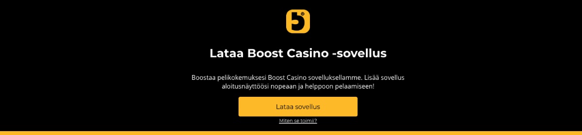 Boost Casino sovellus