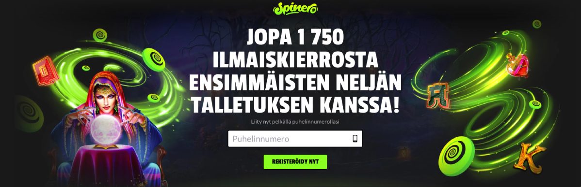 Spinero Casino ilmaiskierrokset