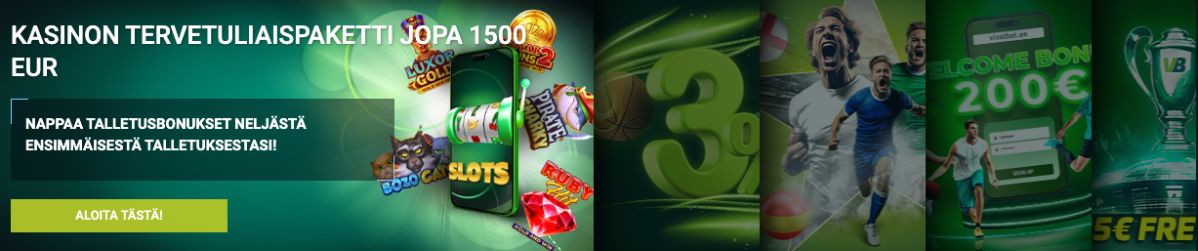 VivatBet Casino tervetuliaisbonus